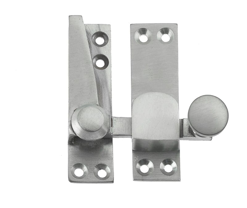 Frelan Hardware Window Furniture Satin Chrome / Sash Window Quadrant Fasteners Frelan - Non Locking Heavy Duty Quadrant Sash Fasteners - Satin Chrome