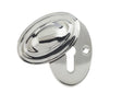 Frelan Hardware Door Furniture Polished Nickel / Mortice Key Profile Escutcheons Frelan - Oval Covered Escutcheon Standard Keyway - Polished Nickel