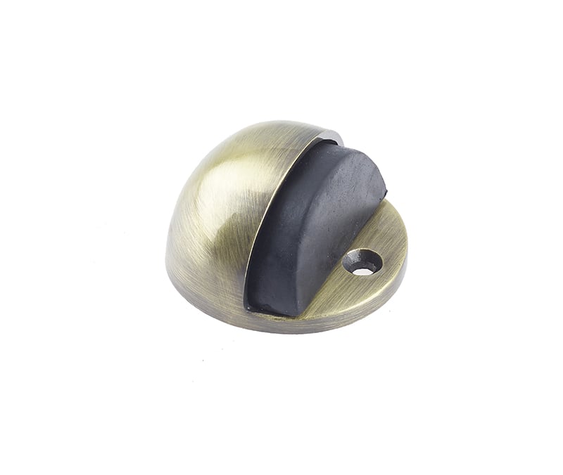 Frelan Hardware Door Furniture Antique Brass / Floor Door Stop Frelan - Oval Floor Mounted Door Stop - Antique Brass