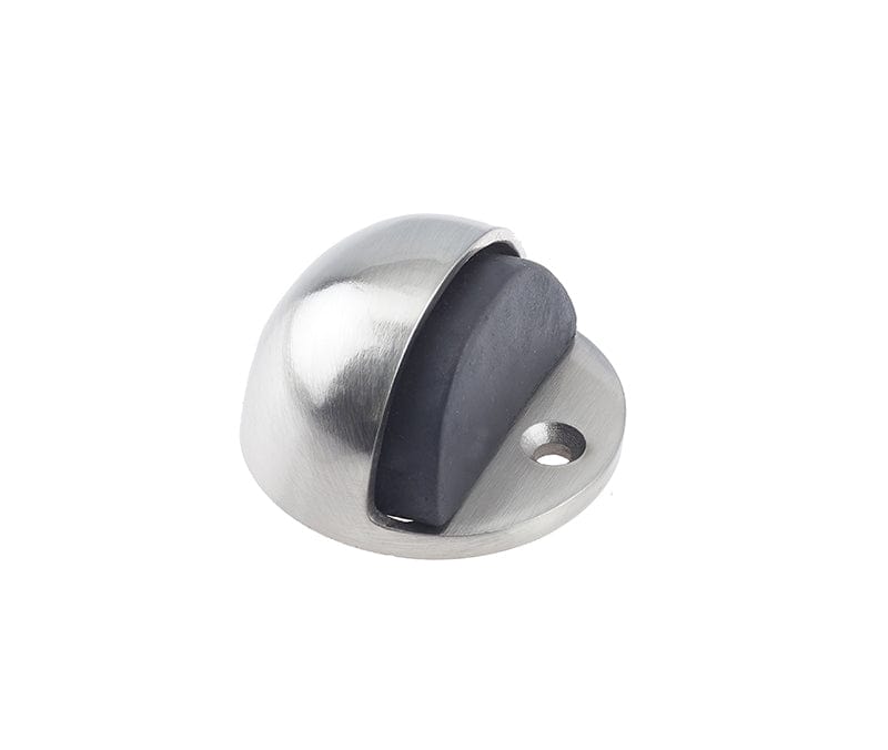 Frelan Hardware Door Furniture Satin Nickel / Floor Door Stop Frelan - Oval Floor Mounted Door Stop - Satin Nickel