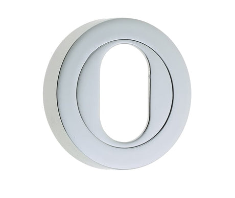 Frelan Hardware Door Furniture Polished Chrome / Oval Profile Escutcheons Frelan - Oval Profile Escutcheons - Polished Chrome