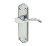 Frelan Hardware Door Furniture Satin Chrome / Latch Handles Frelan - Paris Lever Handles on Backplates - Satin Chrome