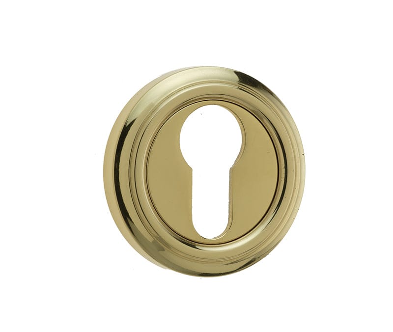 Frelan Hardware Door Furniture Polished Brass / Euro Profile Escutcheons Frelan - Parisian Euro Profile Escutcheon - Polished Brass