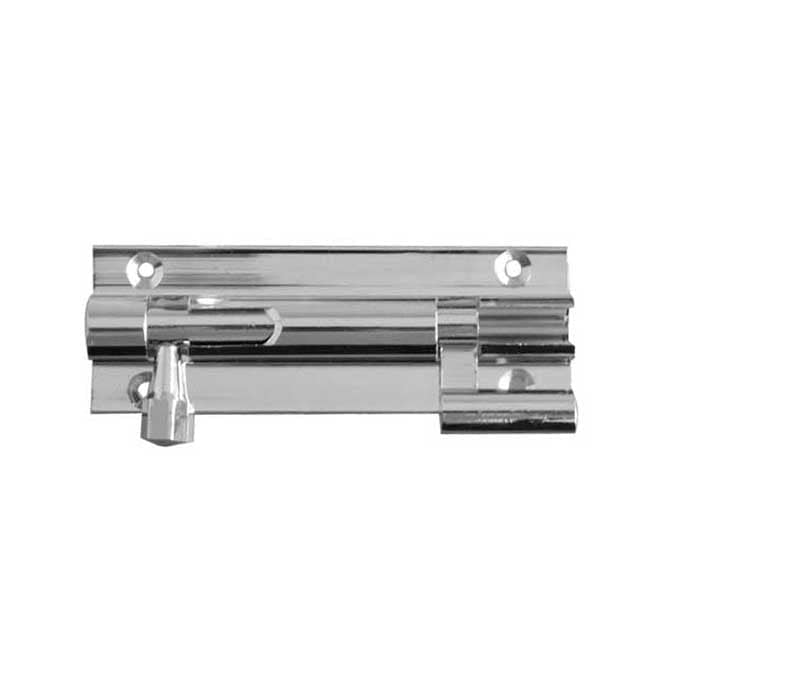 Frelan Hardware Accessories Polished Chrome / Cranked Surface Bolts / 100mm / 4" Frelan - PC 100x38mm NKD Barrel Bolt