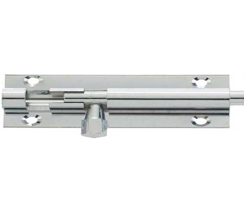 Frelan Hardware Accessories Polished Chrome / Straight Surface Bolts / 150mm / 6" Frelan - PC 150x38mm STR Barrel Bolt