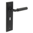 Frelan Hardware Door Furniture Black / Std. Lock Handles Frelan - Piccadilly Door Handle Lock Backplate Black