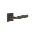 Frelan Hardware Door Furniture Dark Bronze Frelan - Piccadilly Door Handle on Square Stepped Rose Dark Bronze