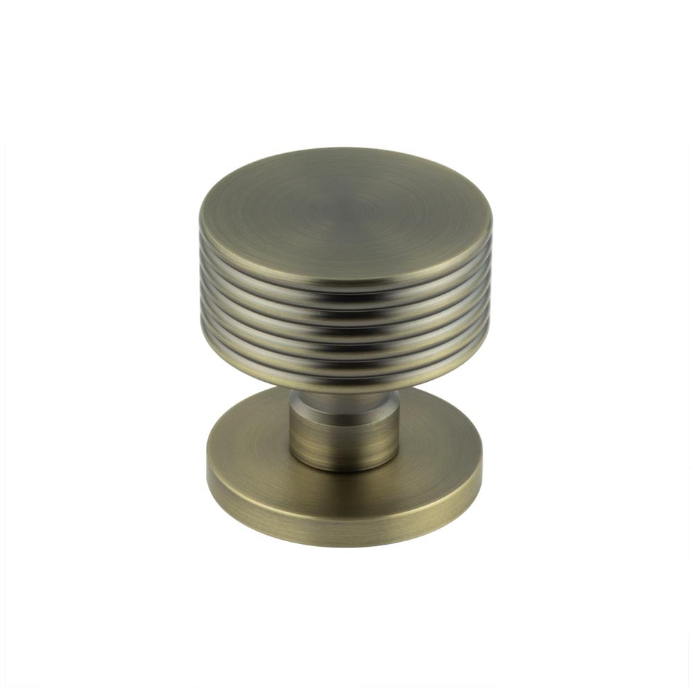Frelan Hardware Door Furniture Antique Brass / Mortice Knobs Frelan - Ribbon Mortice Door Knobs - Antique Brass