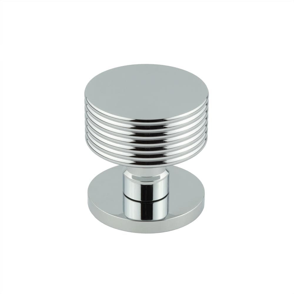 Frelan Hardware Door Furniture Polished Chrome / Mortice Knobs Frelan - Ribbon Mortice Door Knobs - Polished Chrome