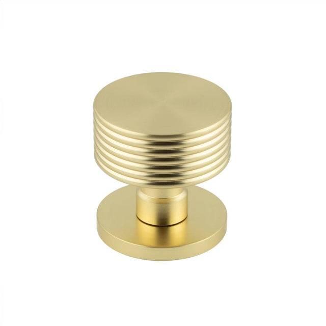 Frelan Hardware Door Furniture Satin Brass / Mortice Knobs Frelan - Ribbon Mortice Door Knobs - Satin Brass