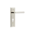 Frelan Hardware Door Furniture Polished Nickel / Euro Profile Lock Handles Frelan - Richmond Door Handle Din Euro Backplate Polished Nickel
