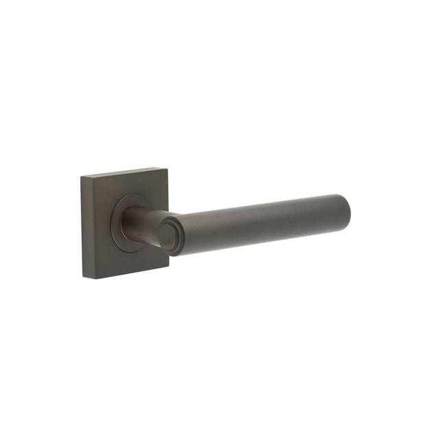 Frelan Hardware Door Furniture Dark Bronze Frelan - Richmond Door Handles Square Plain Dark Bronze