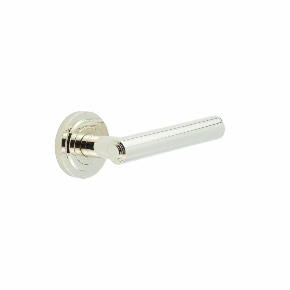 Frelan Hardware Door Furniture Polished Nickel Frelan - Richmond Door Handles Stepped Rose Polished Nickel
