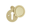 Frelan Hardware Door Furniture Satin Brass / Mortice Key Profile Escutcheons Frelan - Round Covered Escutcheon Standard Keyway - Satin Brass