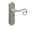 Frelan Hardware Door Furniture Pewter / Latch Handles Frelan - Royal Lever Latch Handles on Backplate - Pewter