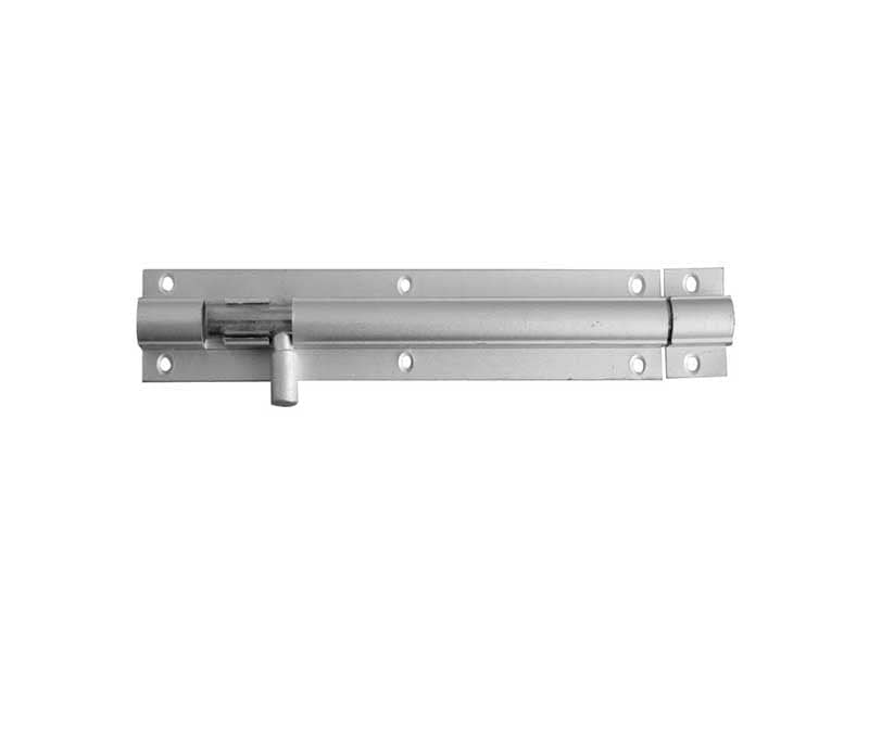 Frelan Hardware Accessories Satin Anodised Aluminium / Straight Surface Bolts / 100mm / 4" Frelan - SAA 100x25mm STR Barrel Bolt