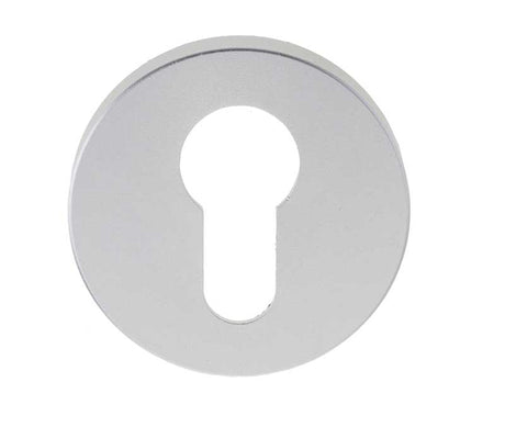 Frelan Hardware Door Furniture Satin Anodised Aluminium / Euro Profile Escutcheons Frelan - SAA Euro profile escutcheon