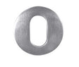 Frelan Hardware Door Furniture Satin Anodised Aluminium / Oval Profile Escutcheons Frelan - SAA Oval Cyl Escutcheon