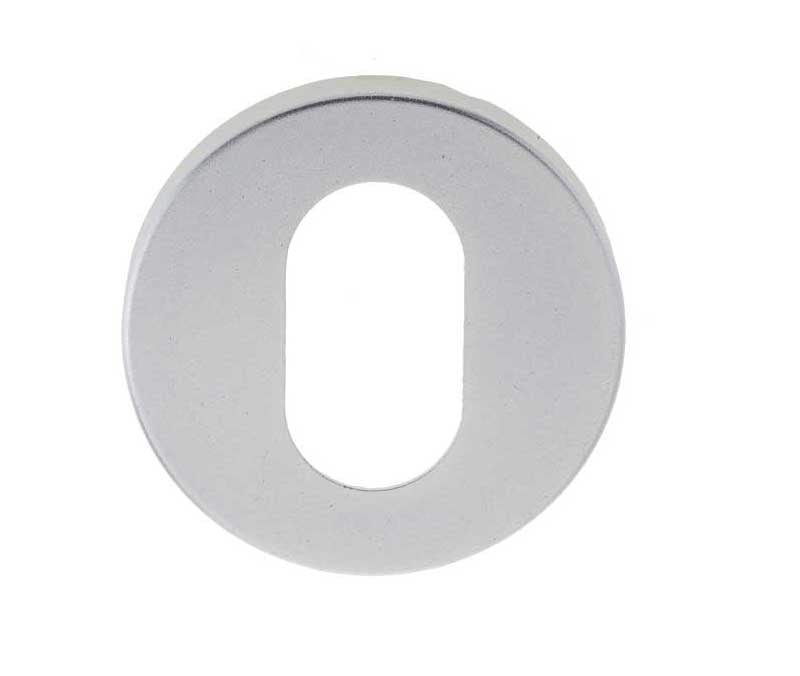 Frelan Hardware Door Furniture Satin Anodised Aluminium / Oval Profile Escutcheons Frelan - SAA Oval profile escutcheon