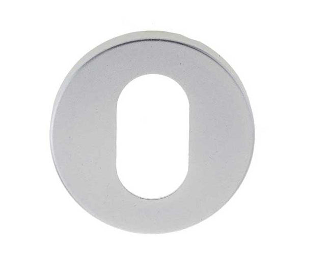 Frelan Hardware Door Furniture Satin Anodised Aluminium / Oval Profile Escutcheons Frelan - SAA Oval profile escutcheon