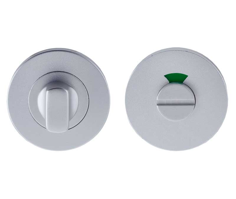 Frelan Hardware Door Furniture Satin Anodised Aluminium / Yes Frelan - SAA turn & release with indicator