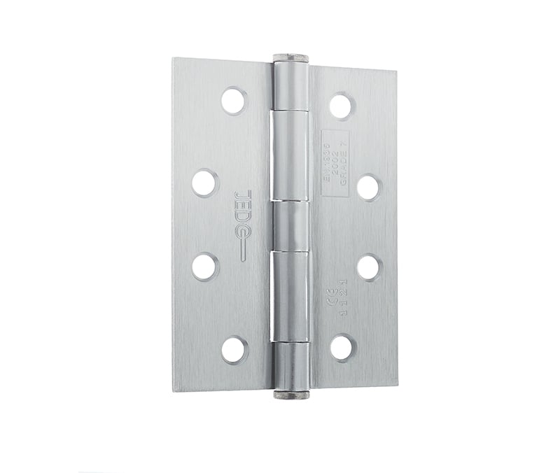 Frelan Hardware Hinges Satin Chrome / Button Tip Hinges / 4" x (102mm) Frelan - SC 102x75x2.2mm G7 B/TIP Hinge