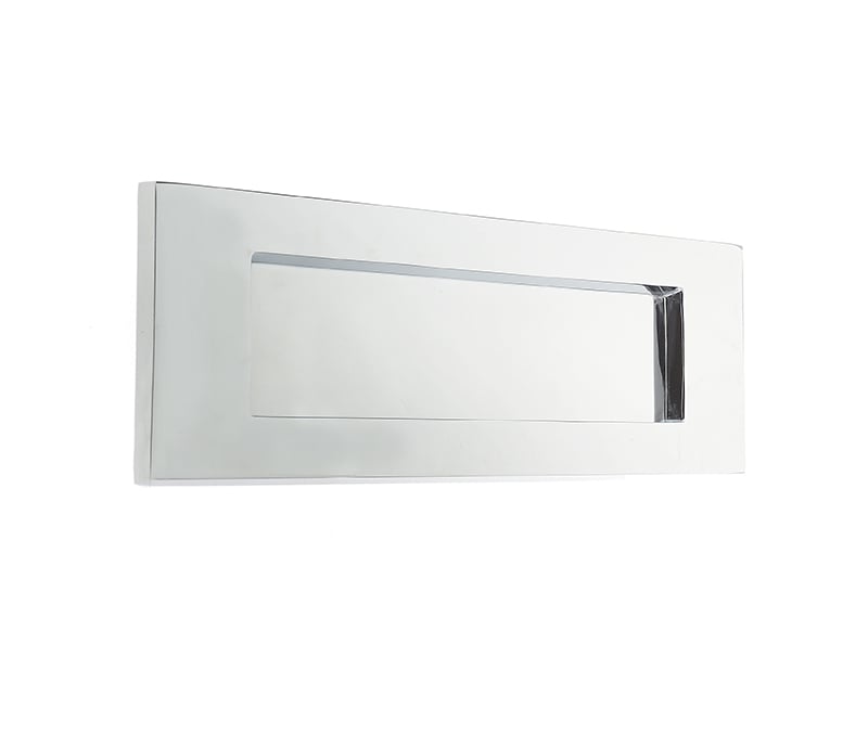 Frelan Hardware Door Furniture Polished Chrome / Letter Plates / 280 x 90mm Frelan - Sprung Letter Plate 280x90mm - Polished Chrome