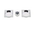 Frelan Hardware Door Furniture Polished Chrome / Flush Pull / Square Frelan - SQUARE FLUSH PULL KIT PC