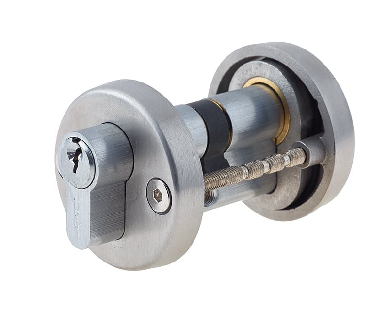 Frelan Hardware Door Furniture Satin Stainless Steel / Euro Profile Escutcheons Frelan - SSS Armoured Security Escut.