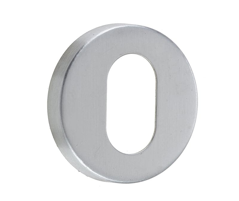Frelan Hardware Satin Stainless Steel Frelan - Stainless Steel Oval Profile Escutcheons Grade 201 52x8mm Satin Stainless Steel