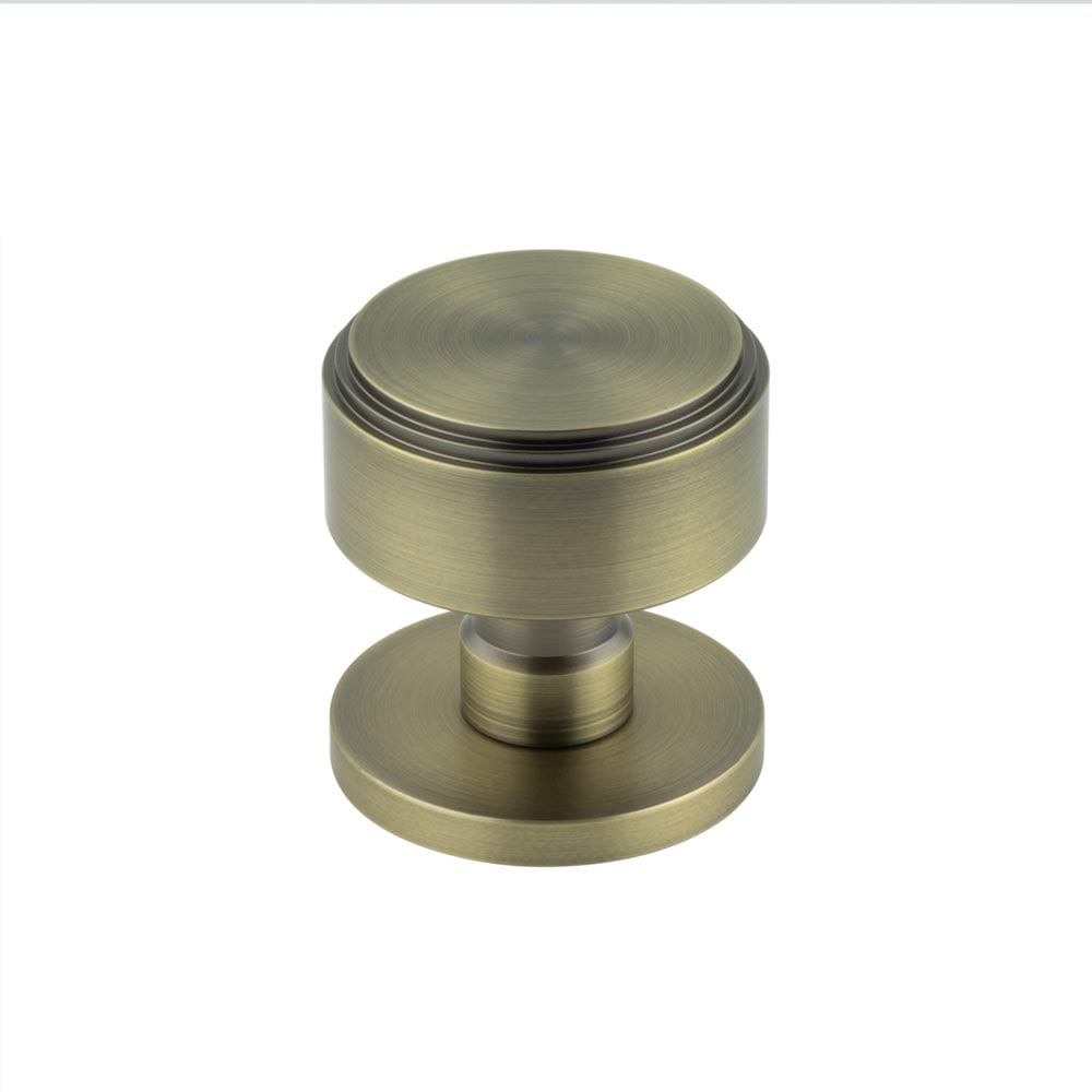 Frelan Hardware Door Furniture Antique Brass / Mortice Knobs Frelan - Step Mortice Door Knobs - Antique Brass