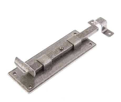 Frelan Hardware Accessories Pewter / Straight Surface Bolts / 150mm / 6" Frelan - Valley Forge 152mm Straight Door Bolt - Pewter
