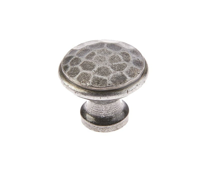 Frelan Hardware Cabinet Hardware Pewter / Cabinet Knobs / 20mm Dia. Frelan - Valley Forge 20mm Hammered Cabinet Knobs - Pewter