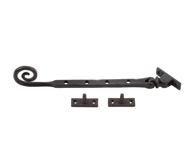 Frelan Hardware Window Furniture Beeswax / 10"/250mm Frelan - Valley Forge 250mm Curly Tail Casement Stay - Beeswax