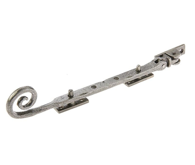 Frelan Hardware Window Furniture Pewter / 10"/250mm Frelan - Valley Forge 250mm Curly Tail Casement Stay - Pewter
