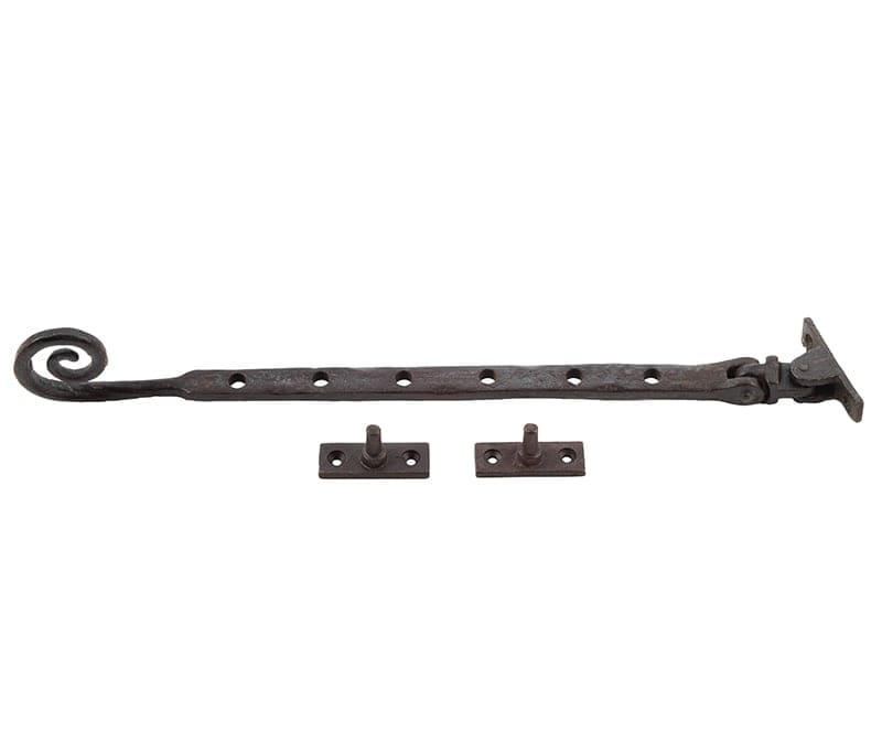 Frelan Hardware Window Furniture Beeswax / 12"/300mm Frelan - Valley Forge 300mm Curly Tail Casement Stay - Beeswax