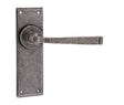 Frelan Hardware Door Furniture Pewter / Latch Handles Frelan - Valley Forge Lever Latch Handles on Backplate - Pewter