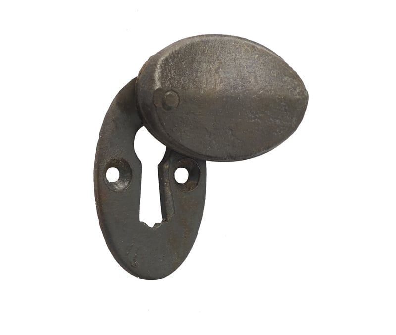 Frelan Hardware Door Furniture Beeswax / Mortice Key Profile Escutcheons Frelan - Valley Forge Oval Covered Standard Key Escutcheon - Beeswax