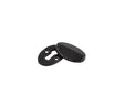 Frelan Hardware Door Furniture Black / Mortice Key Profile Escutcheons Frelan - Valley Forge Oval Covered Standard Key Escutcheon - Black