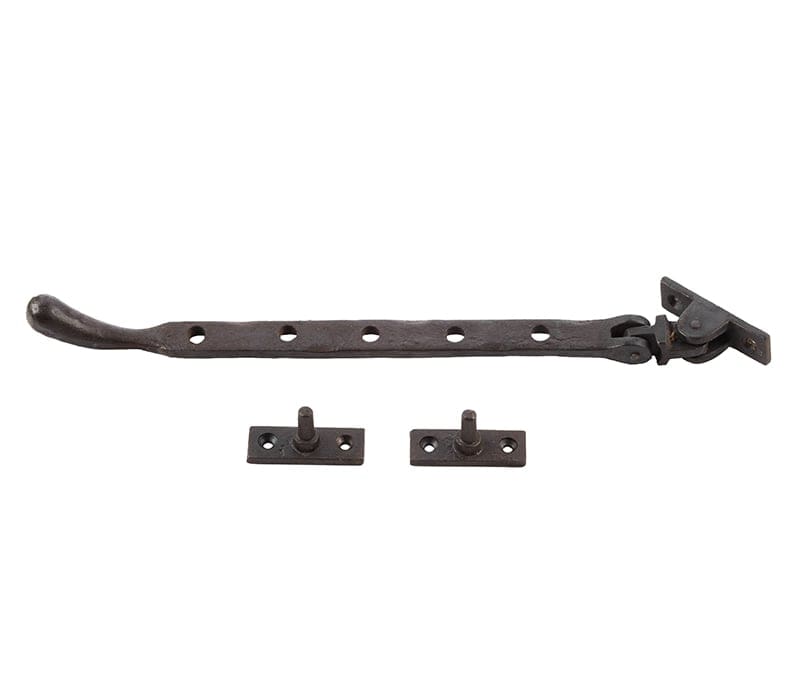 Frelan Hardware Window Furniture Beeswax / 10"/250mm Frelan - Vally Forge 250mm Bulb End Casement Stay - Beeswax