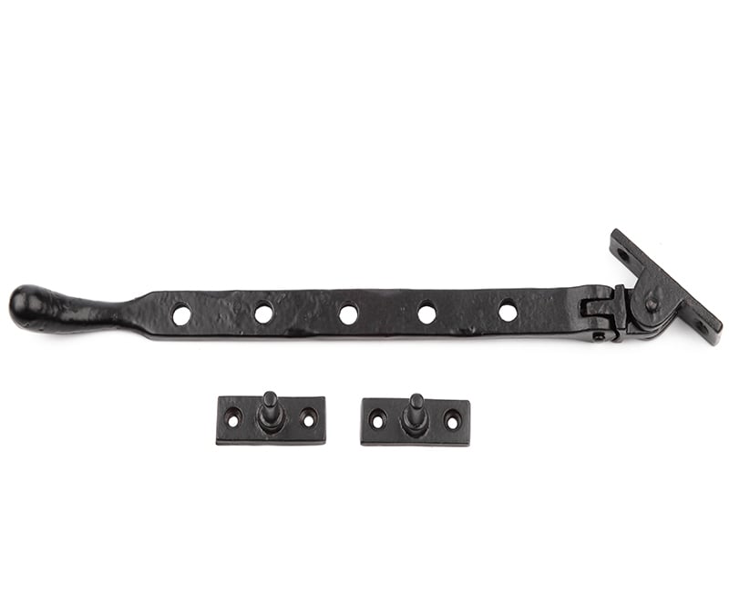 Frelan Hardware Window Furniture Black / 10"/250mm Frelan - Vally Forge 250mm Bulb End Casement Stay - Black