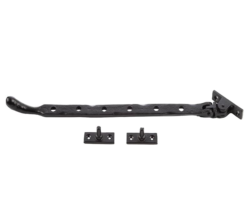 Frelan Hardware Window Furniture Black / 12"/300mm Frelan - Vally Forge 300mm Bulb End Casement Stay - Black