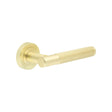 Frelan Hardware Door Furniture Satin Brass / Round Rose Frelan - Venice Lever on Round Rose - Satin Brass