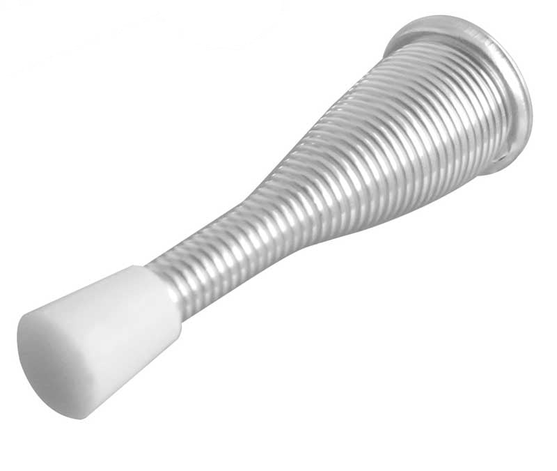 Frelan Hardware Door Furniture Zinc Plated / Projection Door Stop Frelan - Wall Mounted Spring Door Stop - Zinc Plated