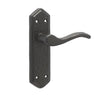 Frelan Hardware Door Furniture Antique Black / Latch Handles Frelan - Wentworth Lever Latch Handles on Backplate - Antique Black