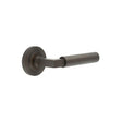 Frelan Hardware Door Furniture Dark Bronze Frelan - Westminster Door Handle on Reeded Rose Dark Bronze