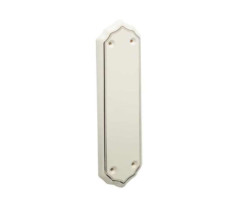 Frelan Hardware Door Furniture Goldline White / Finger Plates / 380 x 75mm Frelan - White Goldline Finger Plate 380 x 75mm