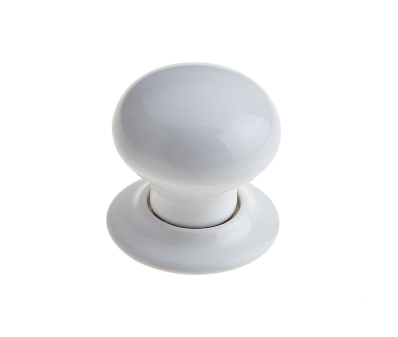 Frelan Hardware Door Furniture White / Mortice Knobs Frelan - White Porcelain Unsprung Mortice Knobs - White
