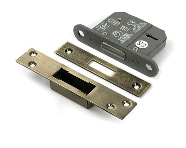 From The Anvil Locks & Latches Aged Brass / 5 Lever Deadlocks / 2.5" / 65mm From The Anvil - Aged Brass 2.5" 5 Lever BS Dead Lock