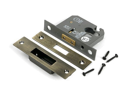 From The Anvil Locks & Latches Aged Brass / Euro Profile Deadlocks / 2.5" / 65mm From The Anvil - Aged Brass 2.5" Euro Profile Dead Lock